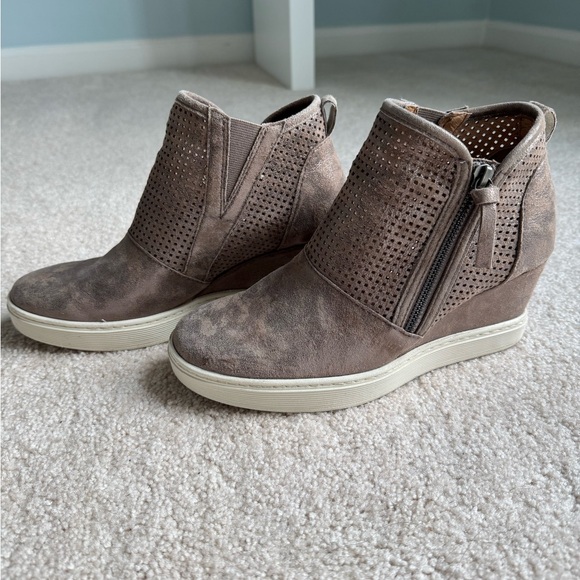 Wedges taupe metallic 7.5 - Picture 1 of 3